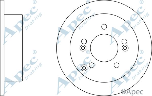 APEC BRAKING Тормозной диск DSK2393